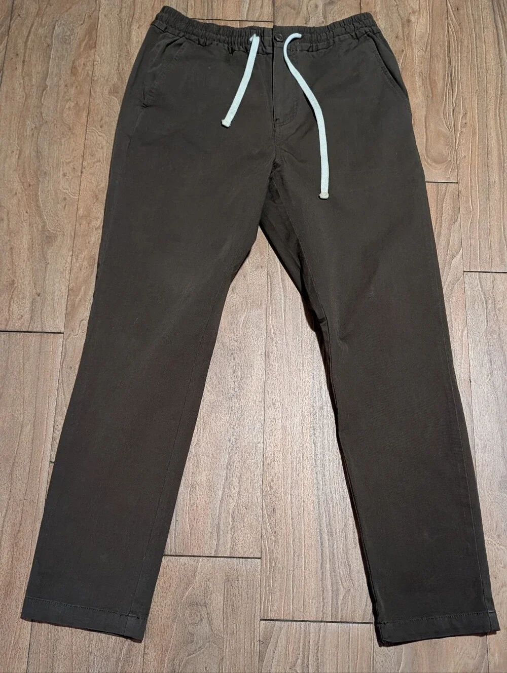 J. Crew Men's Chinos with Drawstring - Dark Brown